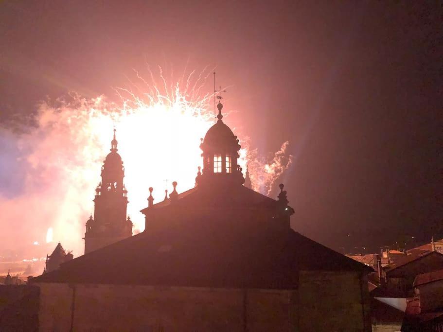Atico Casco Antiguo En Plaza Cervantes Santiago de Compostela Eksteriør bilde